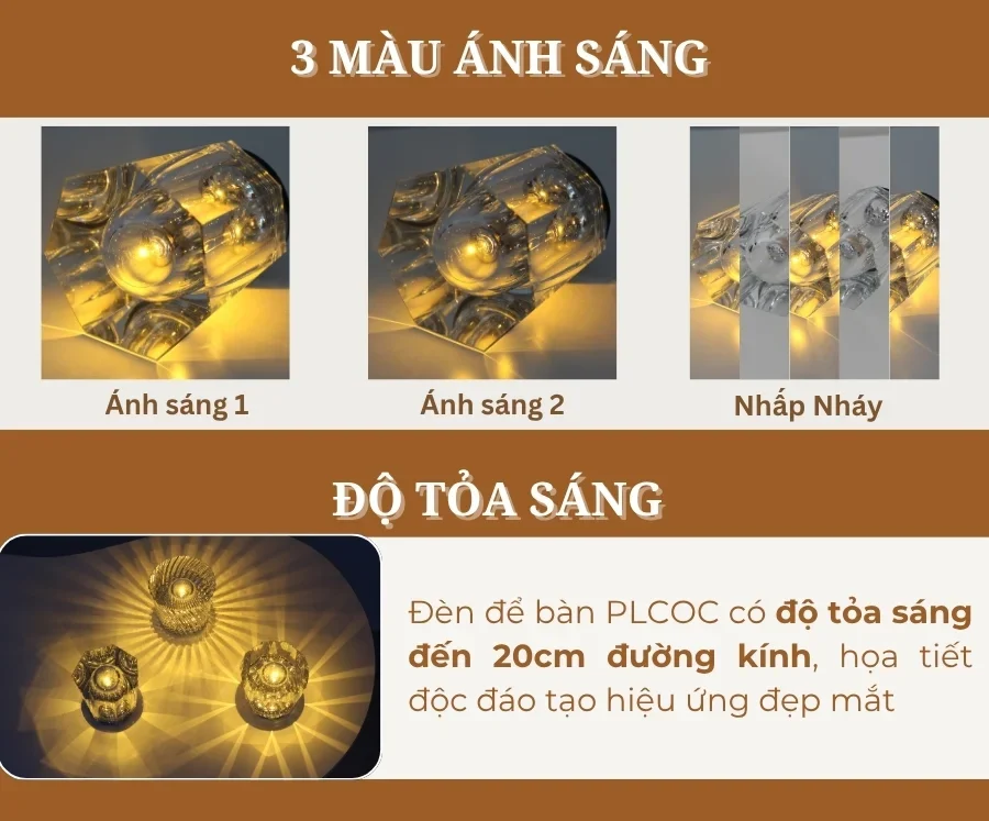 Đèn Bàn Trang Trí Quán Bar, Nhà Hàng HUTA Light For Life Mã PLCOC