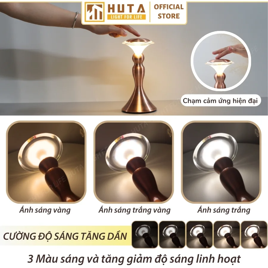 Đèn Bàn Quán Bar, Nhà Hàng HUTA Light For Life Mã RESCUP