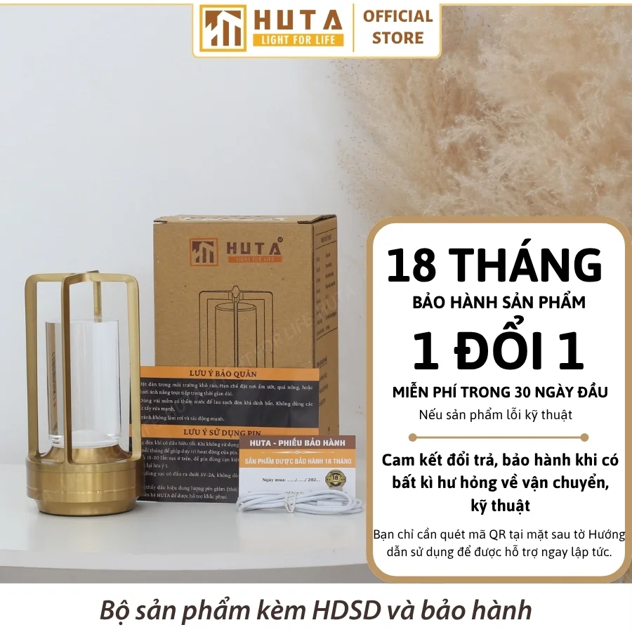 Đèn Bàn Quán Bar, Nhà Hàng HUTA Light For Life Mã RESNEN