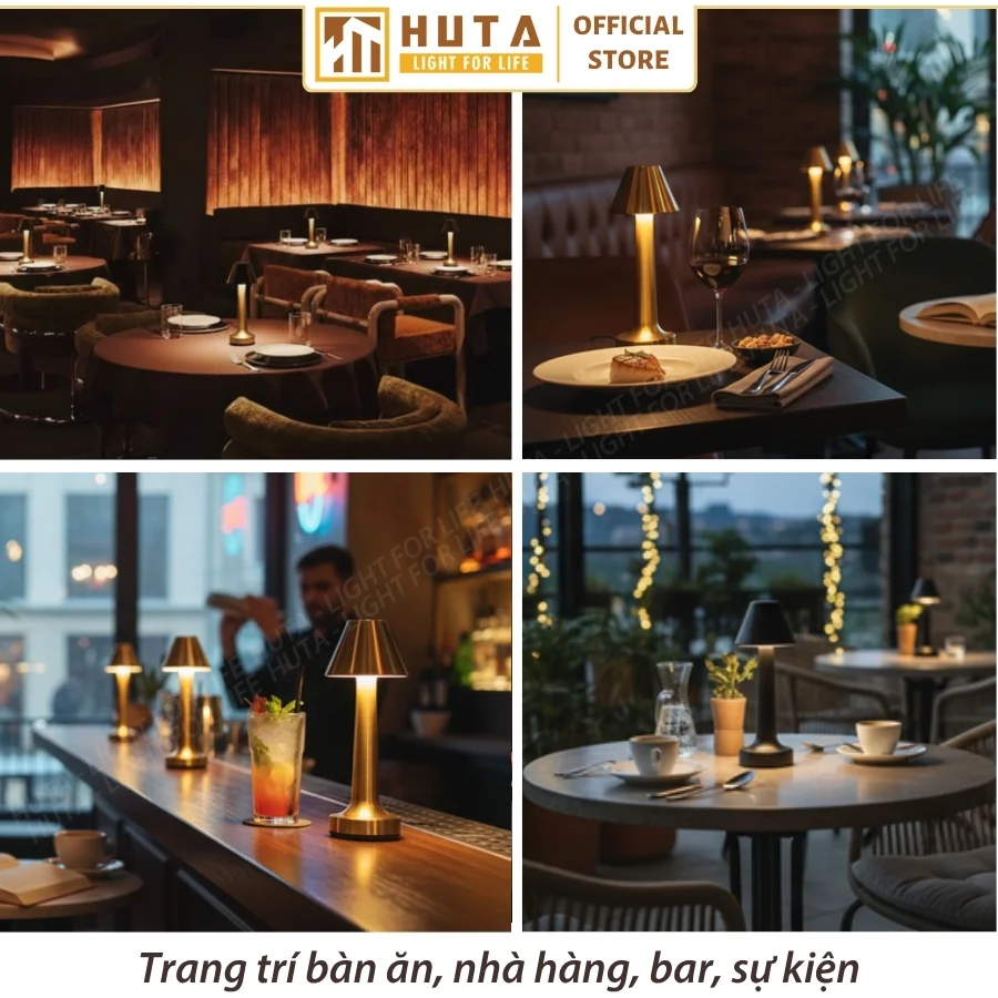 Đèn Bàn Quán Bar, Nhà Hàng HUTA Light For Life Mã RESNONCUT