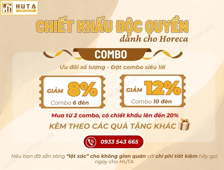 Đèn Bàn Trang Trí Nhà Hàng, Quán Bar HUTA Light For Life Mã AL4