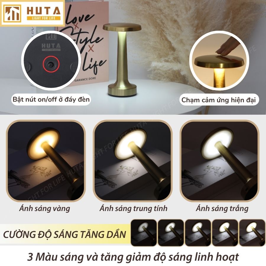 Đèn Bàn Trang Trí Quán Bar HUTA Light For Life Mã RESDIA2