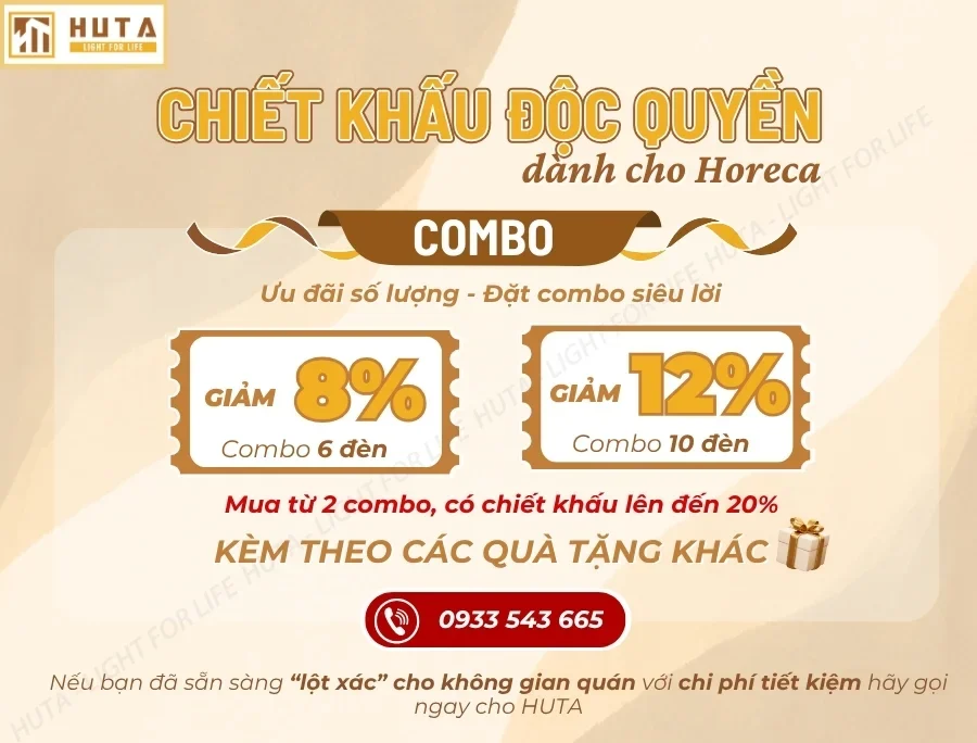 Đèn Bàn Trang Trí Quán Bar, Nhà Hàng HUTA Light For Life Mã RESBED1
