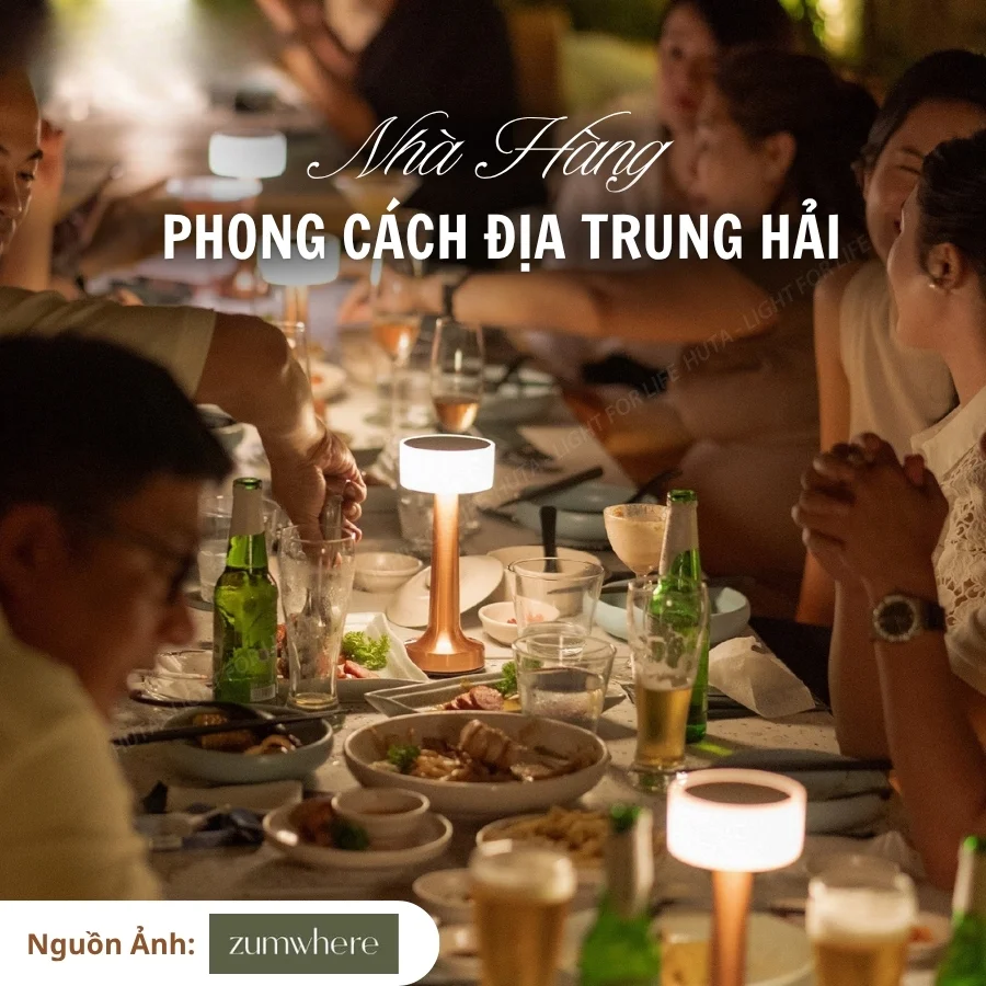 Đèn Bàn Trang Trí Quán Bar Nhà Hàng HUTA Light For Life Mã RESTA