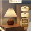 Đèn Ngủ Để Bàn Decor Khách Sạn, Tab Đầu Giường HUTA Light For Life Thân Kim Loại Mã T8