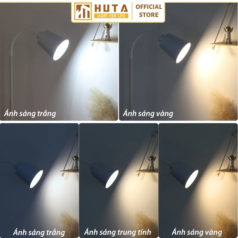 Đèn cây đứng HUTA Light For Life thân kim loại khớp xoay 360 độ mã KT5 - Hình ảnh 5
