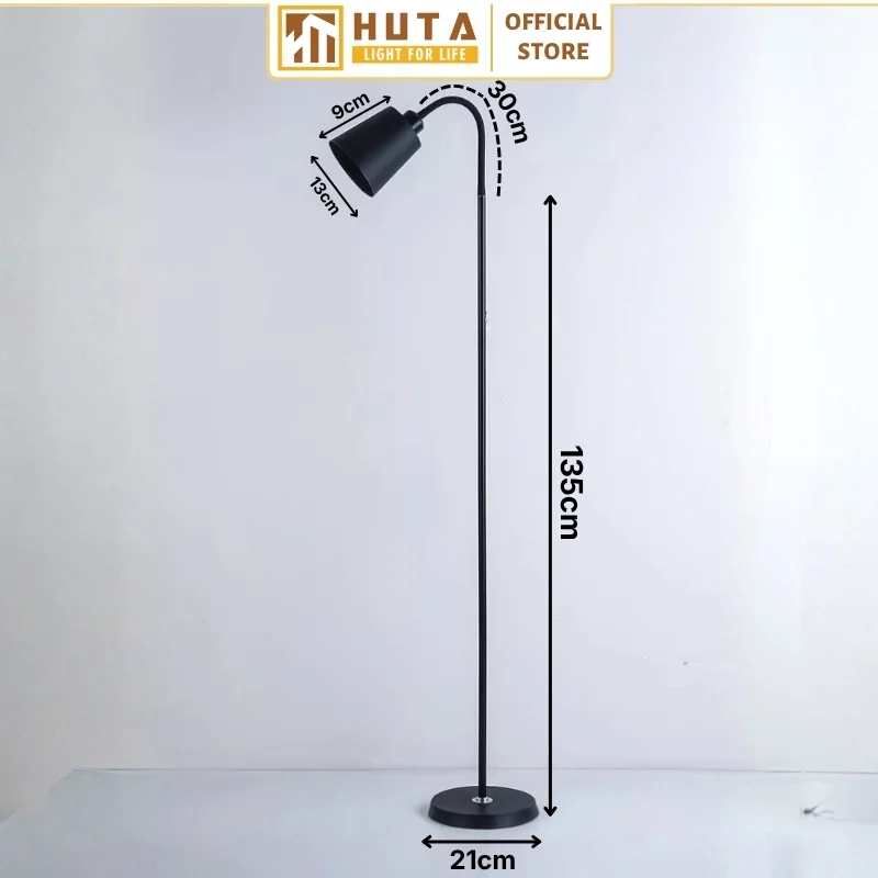 Đèn cây đứng HUTA Light For Life thân kim loại khớp xoay 360 độ mã KT5