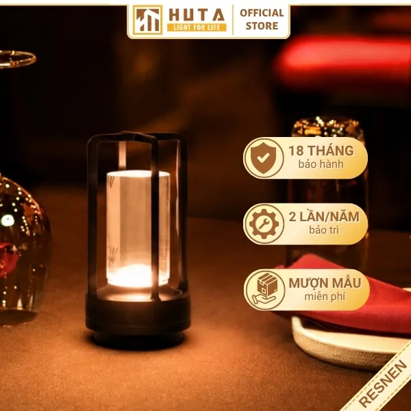 Đèn Bàn Quán Bar, Nhà Hàng HUTA Light For Life Mã RESNEN