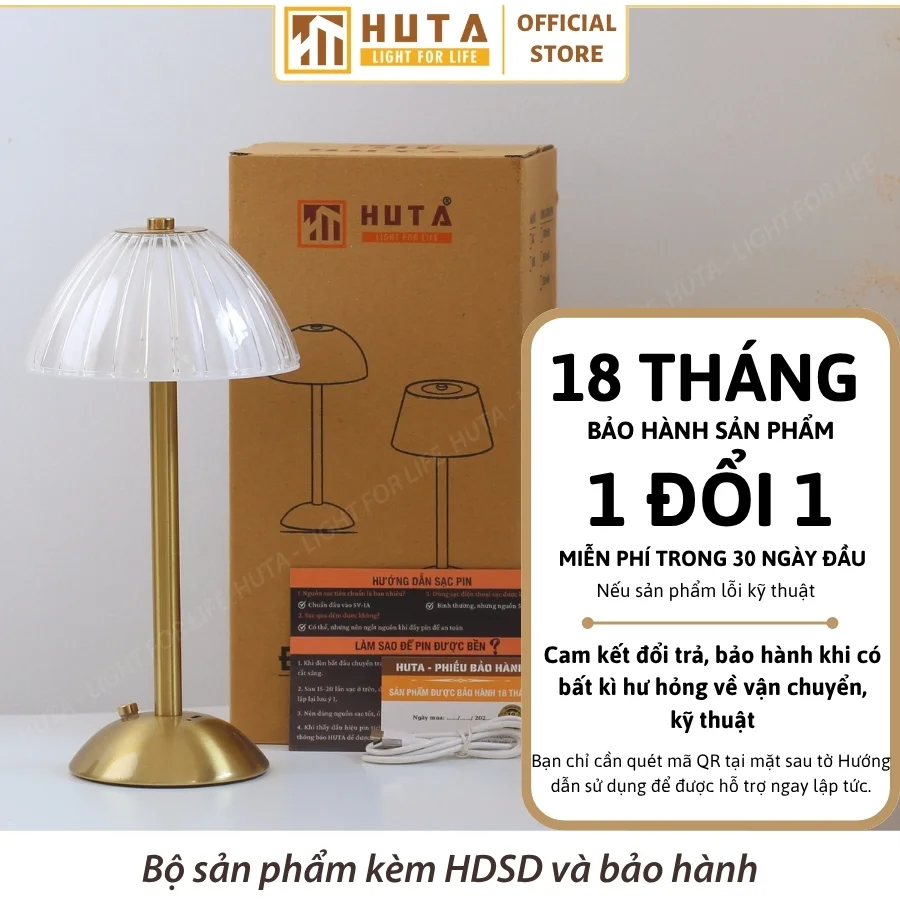 Đèn Bàn Trang Trí Nhà Hàng, Quán Bar HUTA Light For Life Mã RESDUNON