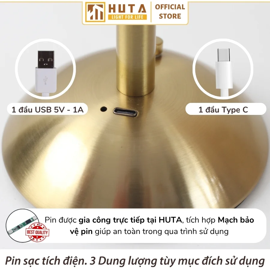 Đèn Bàn Trang Trí Nhà Hàng, Quán Bar HUTA Light For Life Mã RESDUNON