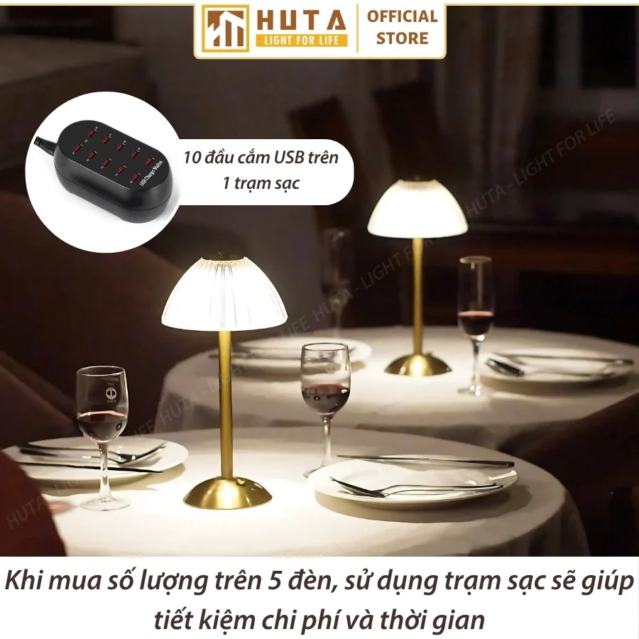 Đèn Bàn Trang Trí Nhà Hàng, Quán Bar HUTA Light For Life Mã RESDUNON