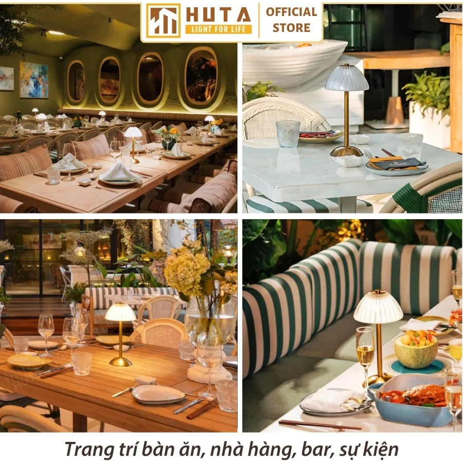 Đèn Bàn Trang Trí Nhà Hàng, Quán Bar HUTA Light For Life Mã RESDUNON