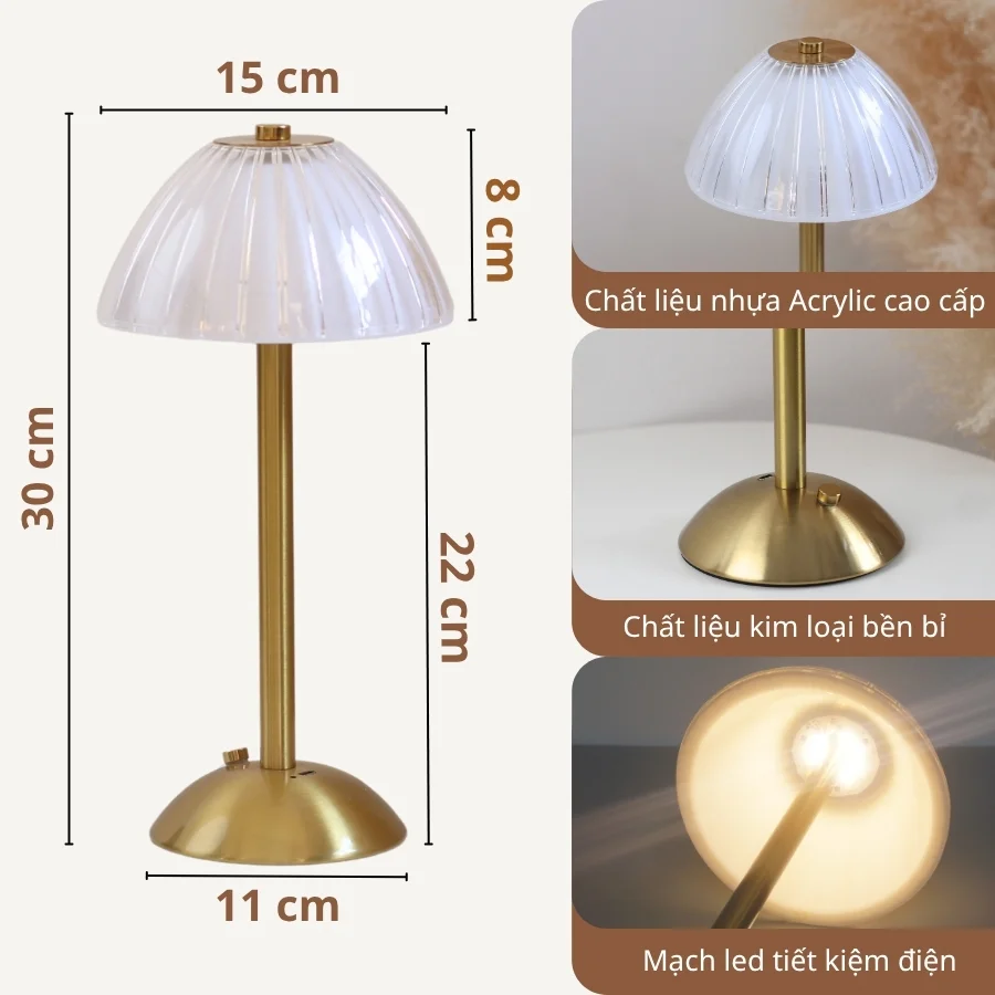 Đèn Bàn Trang Trí Nhà Hàng, Quán Bar HUTA Light For Life Mã RESDUNON